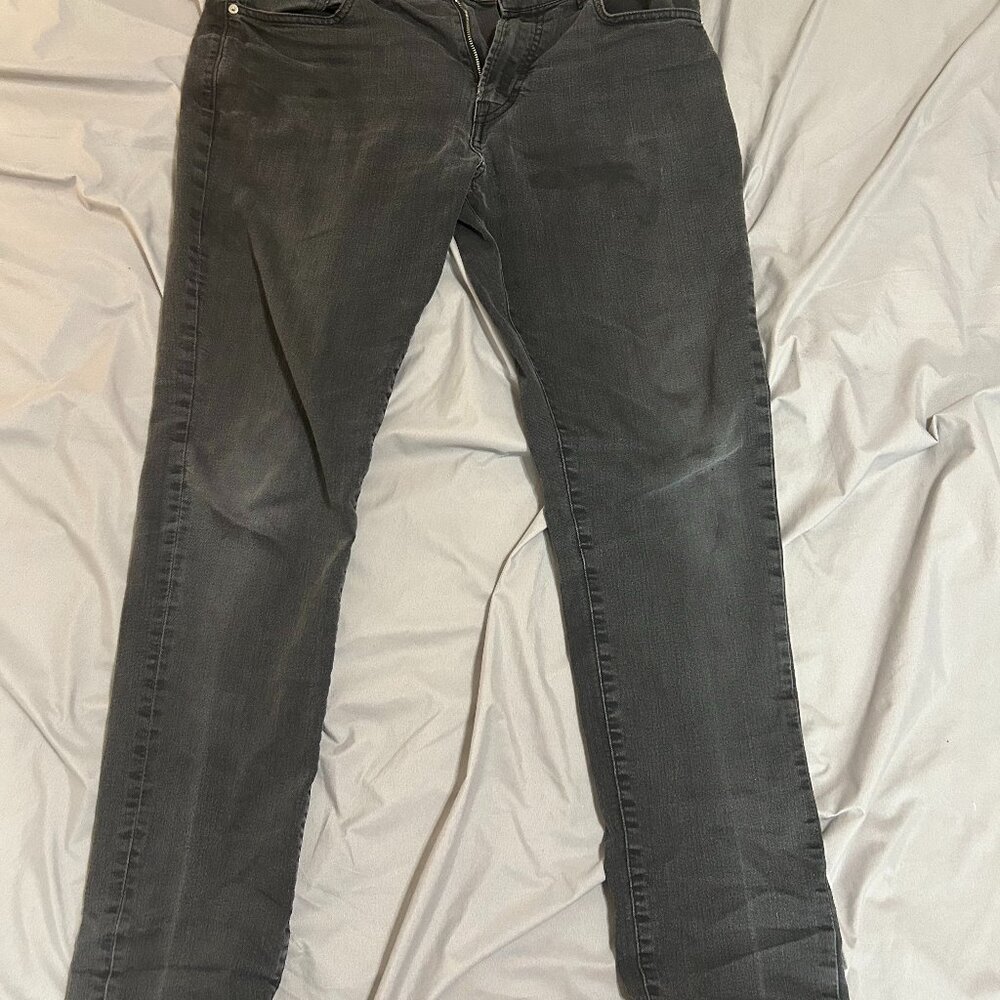 Black denim skinny jeans